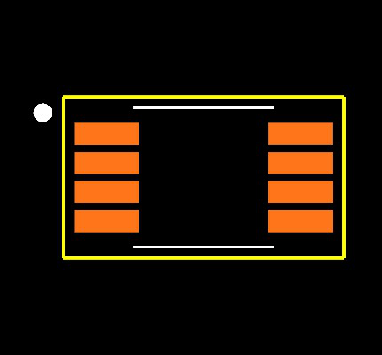 MAX7409EUA+ Footprint