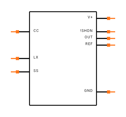 MAX763AESA+ Symbol