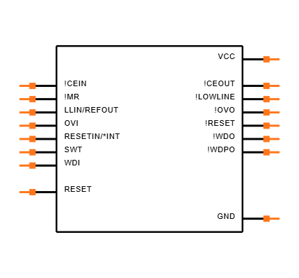 MAX792LCSE+T Symbol