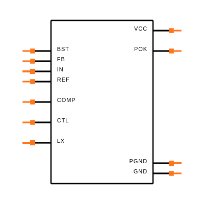 MAX8505EEE+T Symbol