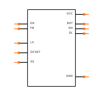 MAX8578EUB+T Symbol
