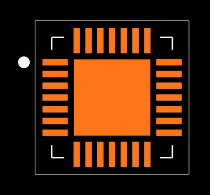 MAX8903GETI+ Footprint