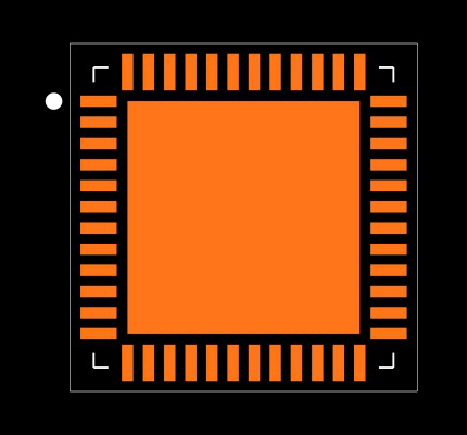 MAX9406ETM+ Footprint