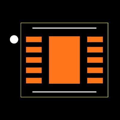 MAX9700CETB+T Footprint