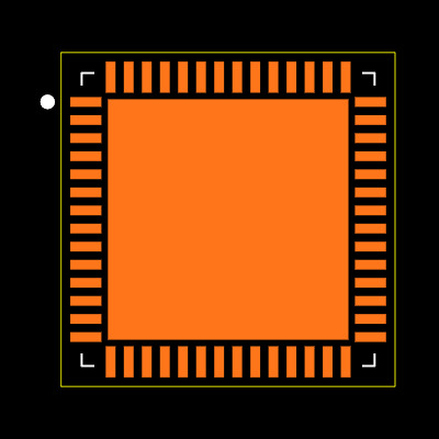MAX9709ETN+TD Footprint
