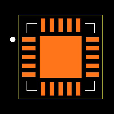 MAX9710ETP+T Footprint