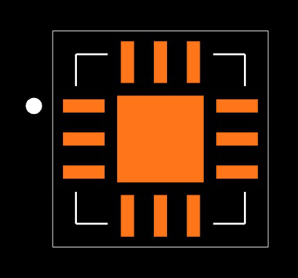 MAX9711ETC+T Footprint