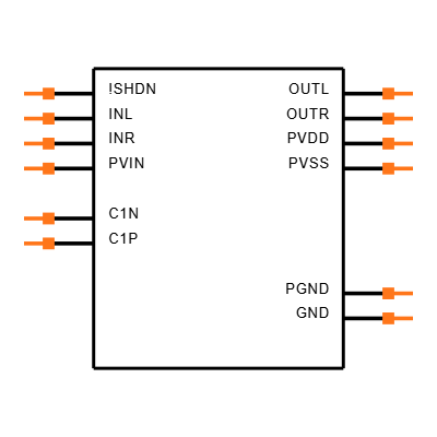 MAX97200AEWC+T Symbol