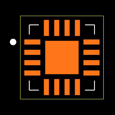 MAX9723DETE+ Footprint