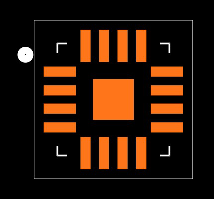 MAX98357AETE+ Footprint