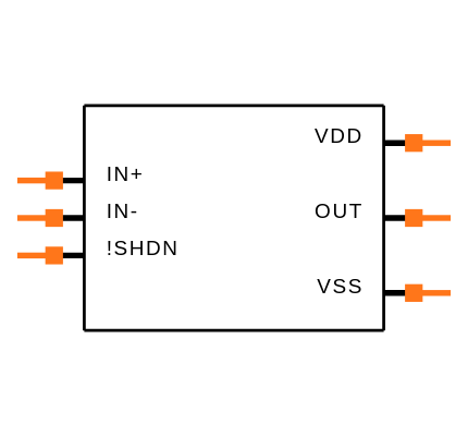 MAX9911EWT+T Symbol