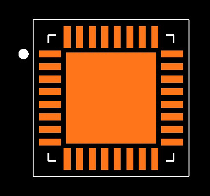 ADF5356BCPZ Footprint