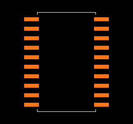 ADC0820CCN Footprint