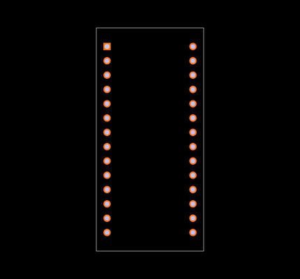 DS1743-85+ Footprint