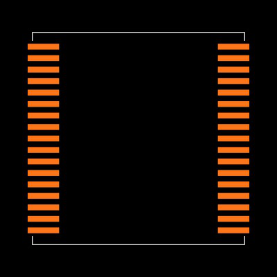 DS1743WP-120IND+ Footprint