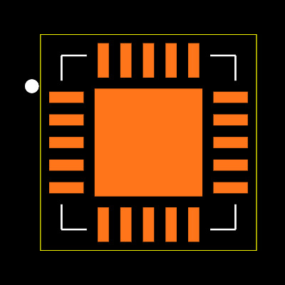 MAX2029ETP+T Footprint