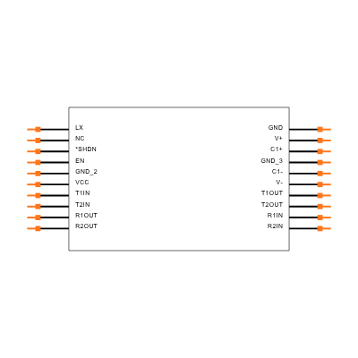 MAX218CAP Symbol