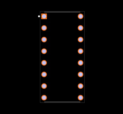 MAX232ECPE Footprint