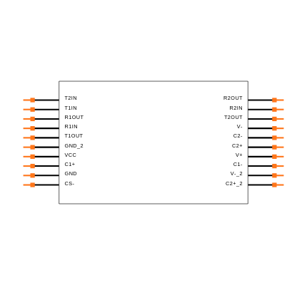 MAX233EPP Symbol