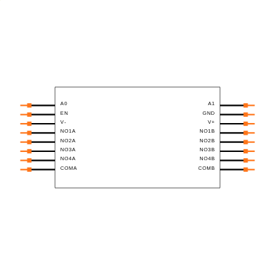 MAX309CSE Symbol