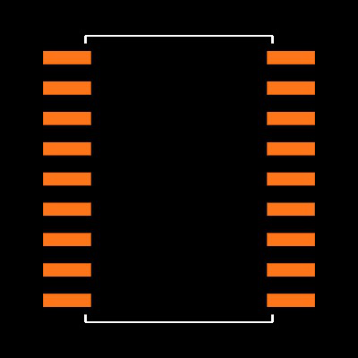 MAX311CWN Footprint