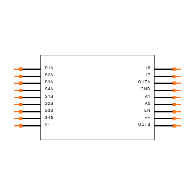 MAX311CWN Symbol