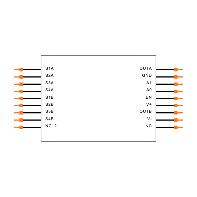 MAX311EWN Symbol