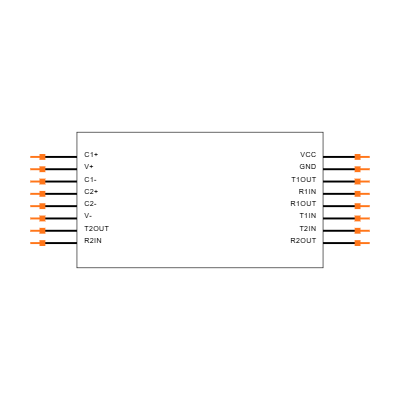 MAX3232EEAE+T Symbol