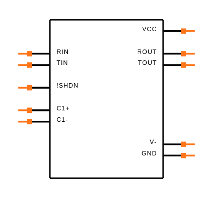 MAX3311CUB Symbol