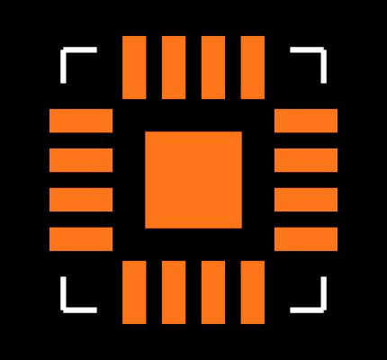 MAX3736ETE-T Footprint