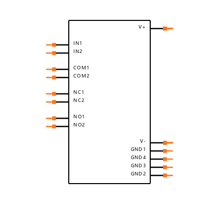 MAX4567ESE Symbol