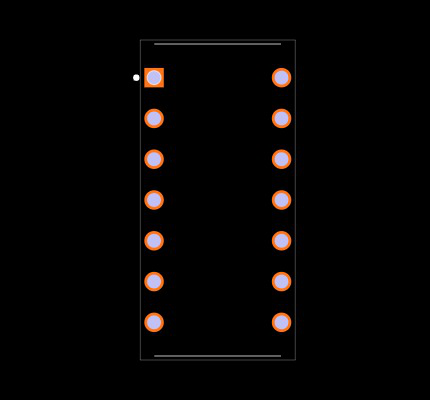 MAX531AEPD+ Footprint