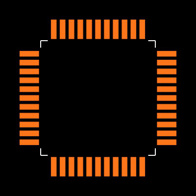 MAX547ACMH Footprint