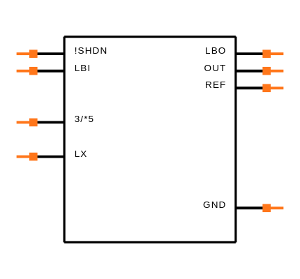 MAX756CPA Symbol