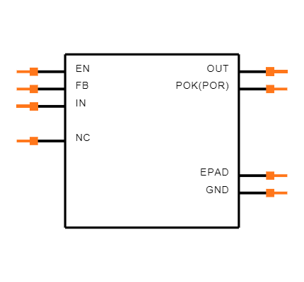 MAX8556ETE Symbol