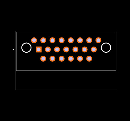 DCCM21SCBRPN Footprint