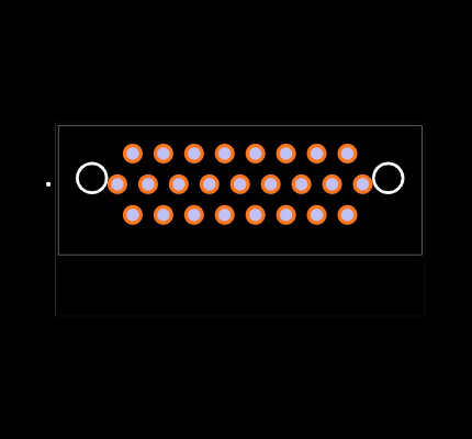 DCCM25SCBRP Footprint