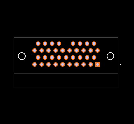 DCCM37PCBRPN Footprint