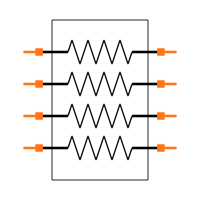 CAY16-151J4LF Symbol