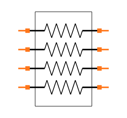 CAY16-153J4LF Symbol