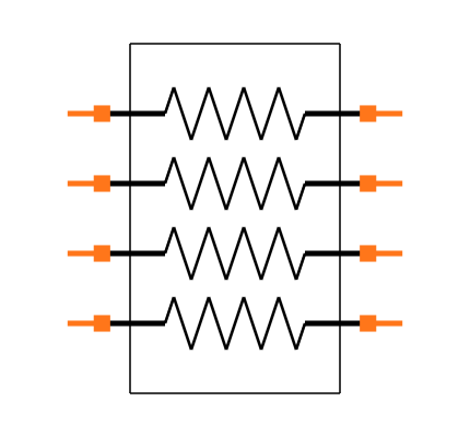 CAY16-2002F4LF Symbol