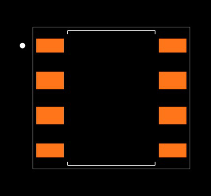 HCPL-2200-300 Footprint