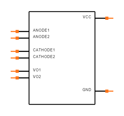 HCPL-0630-000E Symbol