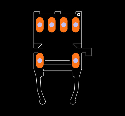 HFBR-2523 Footprint