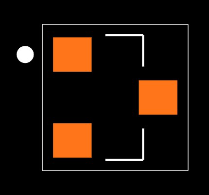 HSMS-2820-BLKG Footprint