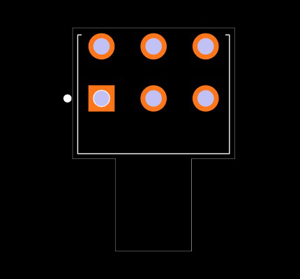 RDS-10S-74R45A-254-D Footprint
