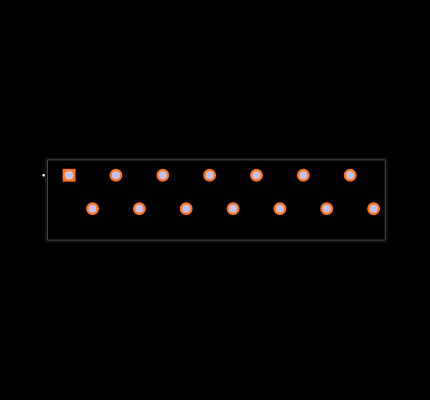TBL002A-350-14GY-2GY Footprint