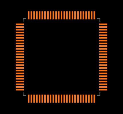 CS8900A-IQZ Footprint