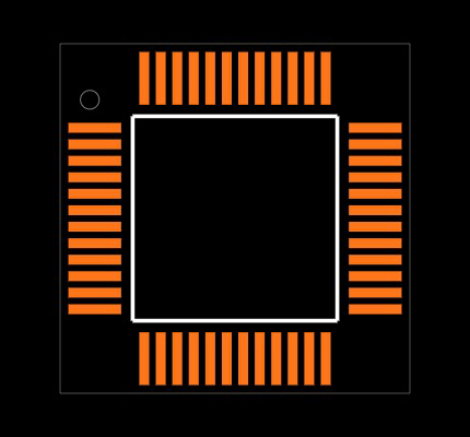 CS4384-CQZ Footprint