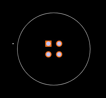 SF4381V-4FPG-3ES Footprint